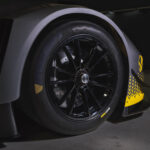 Close up view of passenger side wheel on 2024 Chevrolet Corvette Z06 GT3.R. Pre-production model shown. Actual production model may vary. Model year 2024 Corvette Z06 GT3.R will be available later this year.