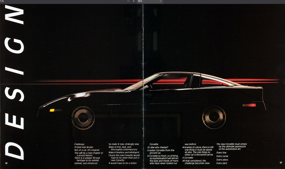 C4 Corvette: 1984 Corvette Brochure