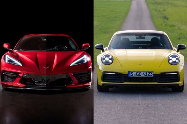Corvette and Porsche