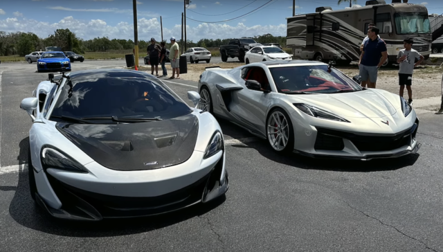 C8 Corvette Z06 vs Modified McLaren 600LT Drag Race