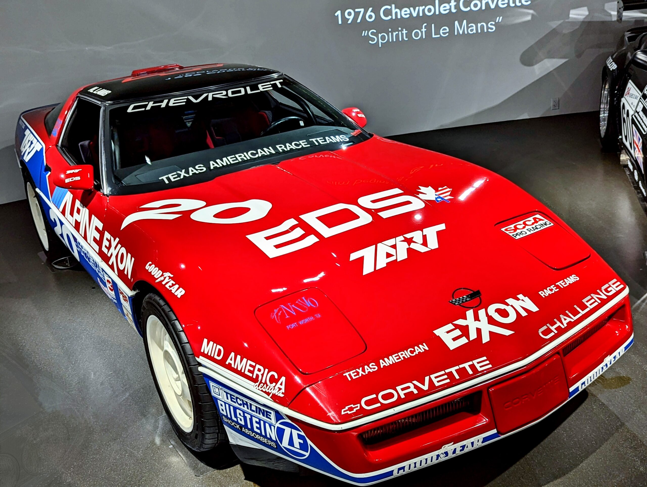 1989 "BP9" Chevrolet Corvette, part of the Corvette Challenge Series.