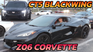 CT5V Blackwing vs Corvette Z06 drag race